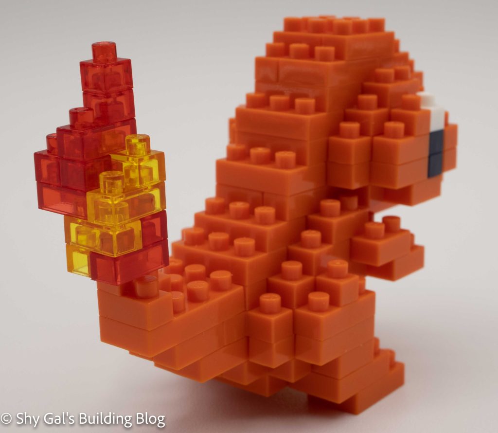 Charmander build from behind with tail detail