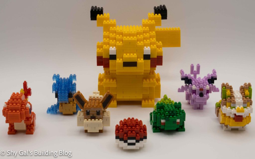 Collection of nanoblock Pokemon
