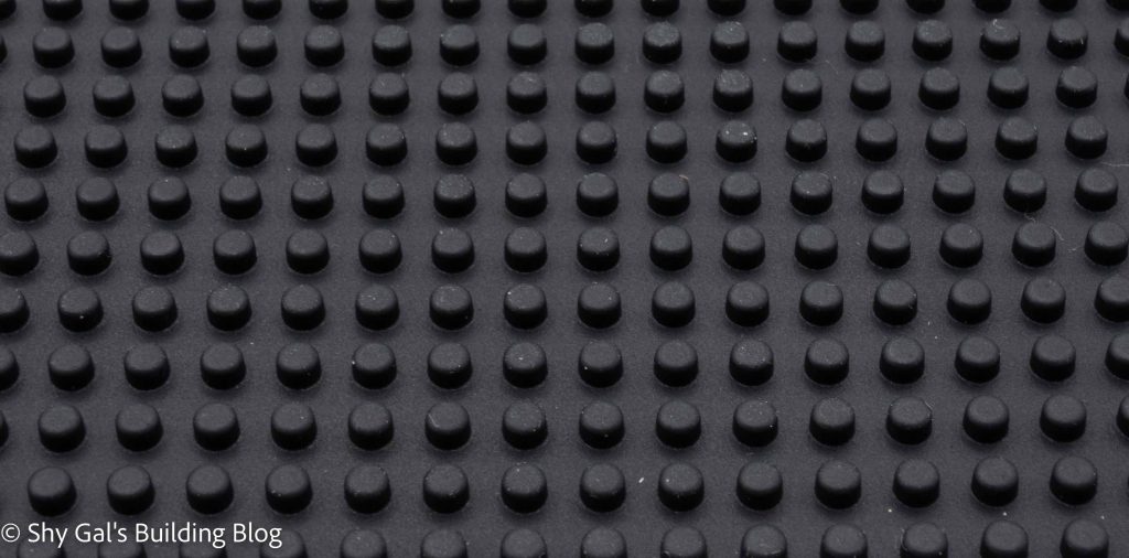 Close up of studs on nanoblock pad
