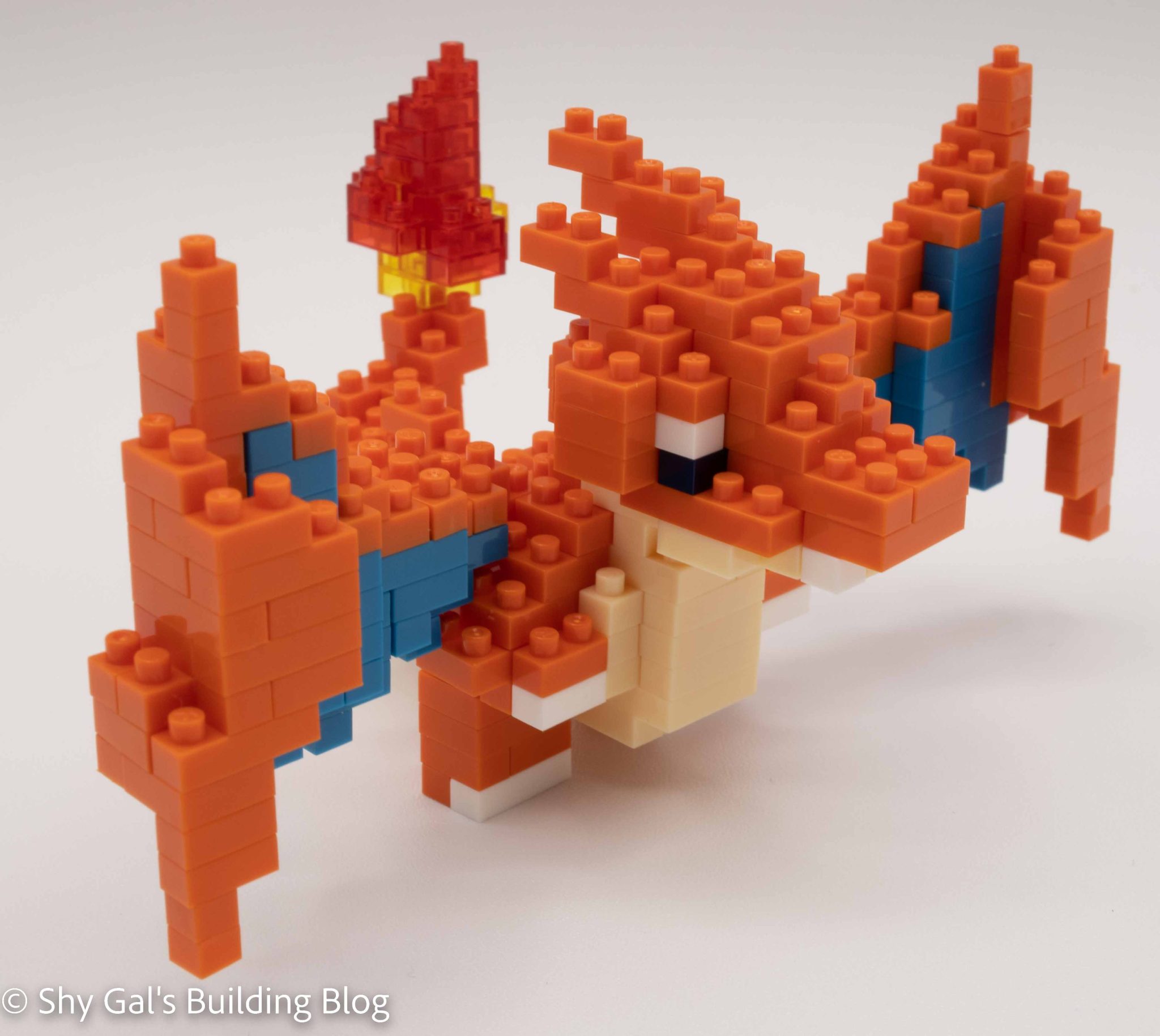 Review of nanoblock Mega Charizard Y - Shy Gal's Building Blog