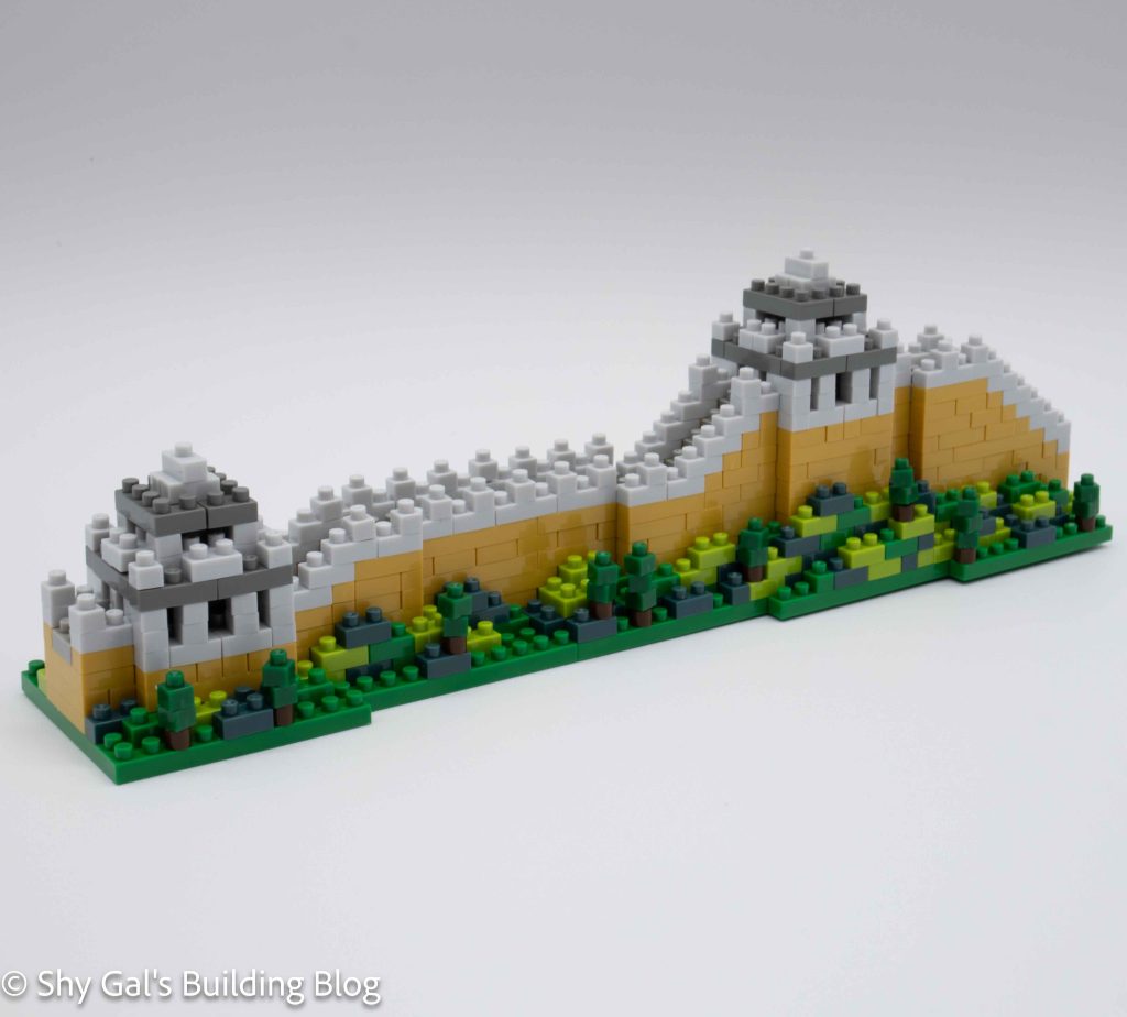 Great Wall of China build 3/4 view