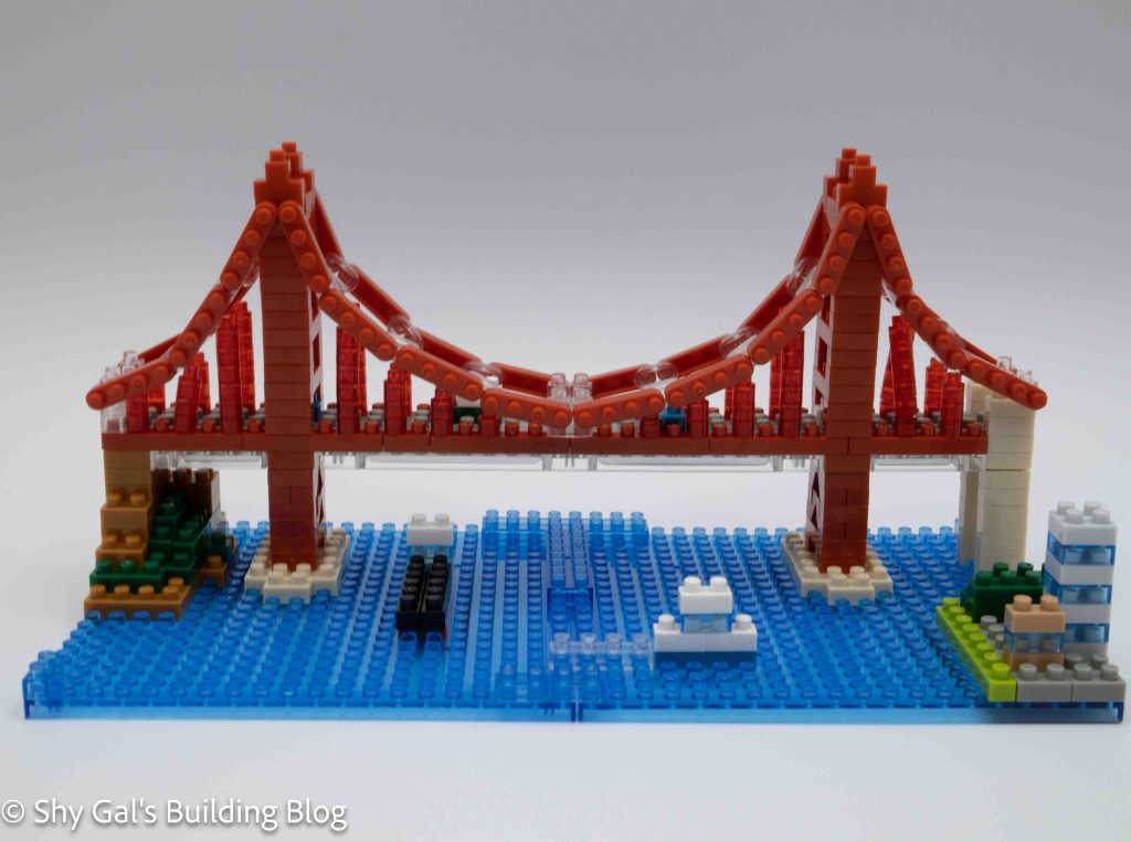 Golden Gate Bridge build long side view