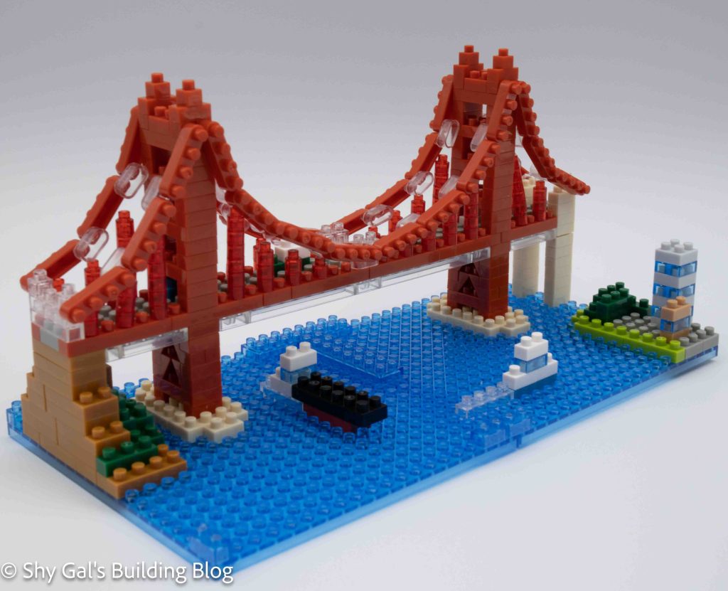 Golden Gate Bridge build 3/4 view