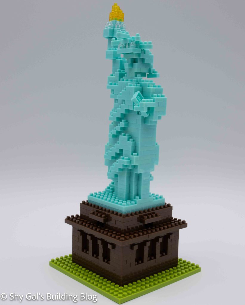 Statue of Liberty build front 3/4 view