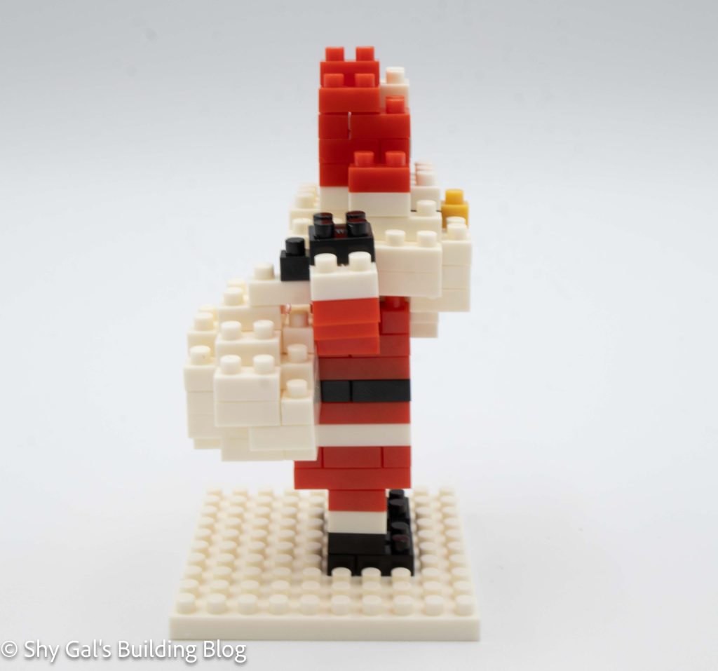 Santa Claus build side view