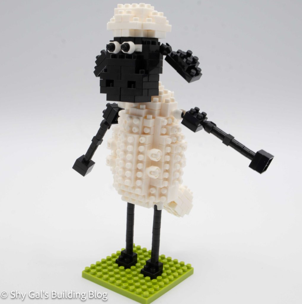 Shaun the Sheep build front 3/4 view