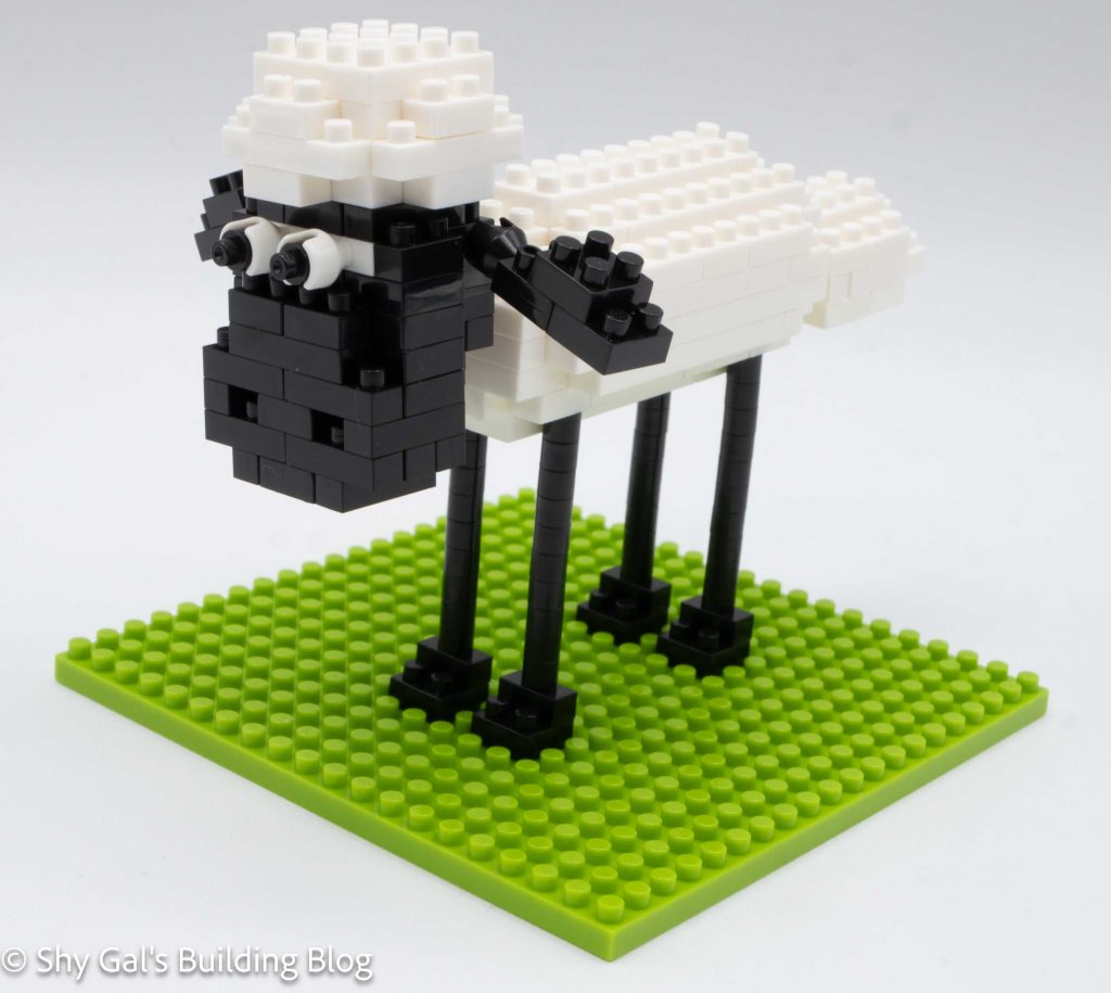 Shaun the Sheep build front 3/4 view